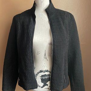 Black Vintage Textured Jacket